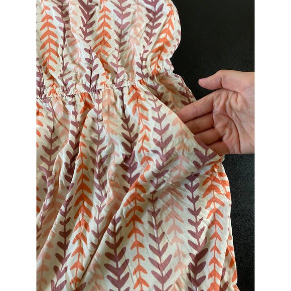 Matilda Jane Medium Fortune Teller Dress Pockets Mauve Pink Orange Happy & Free - Picture 6 of 9